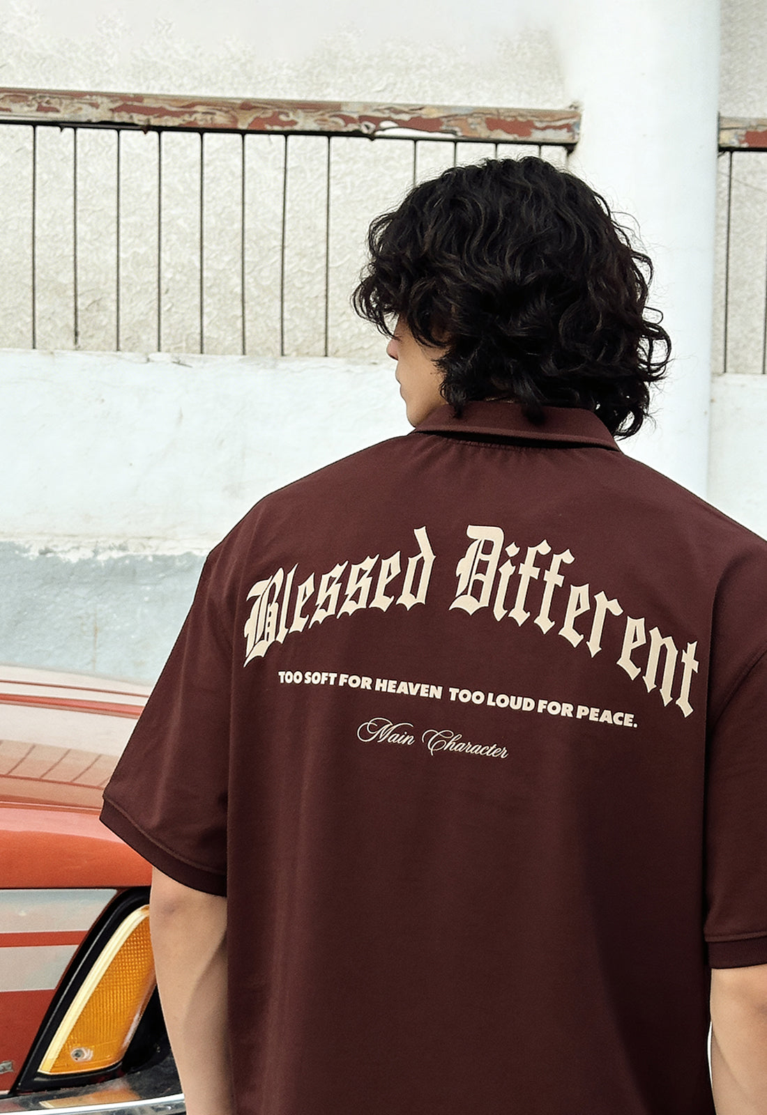 Blessed Different Oversized Polo T-Shirt