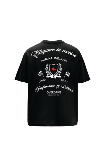 Buy Adrenaline Rush Black Oversized T-shirt Online at Main Character India