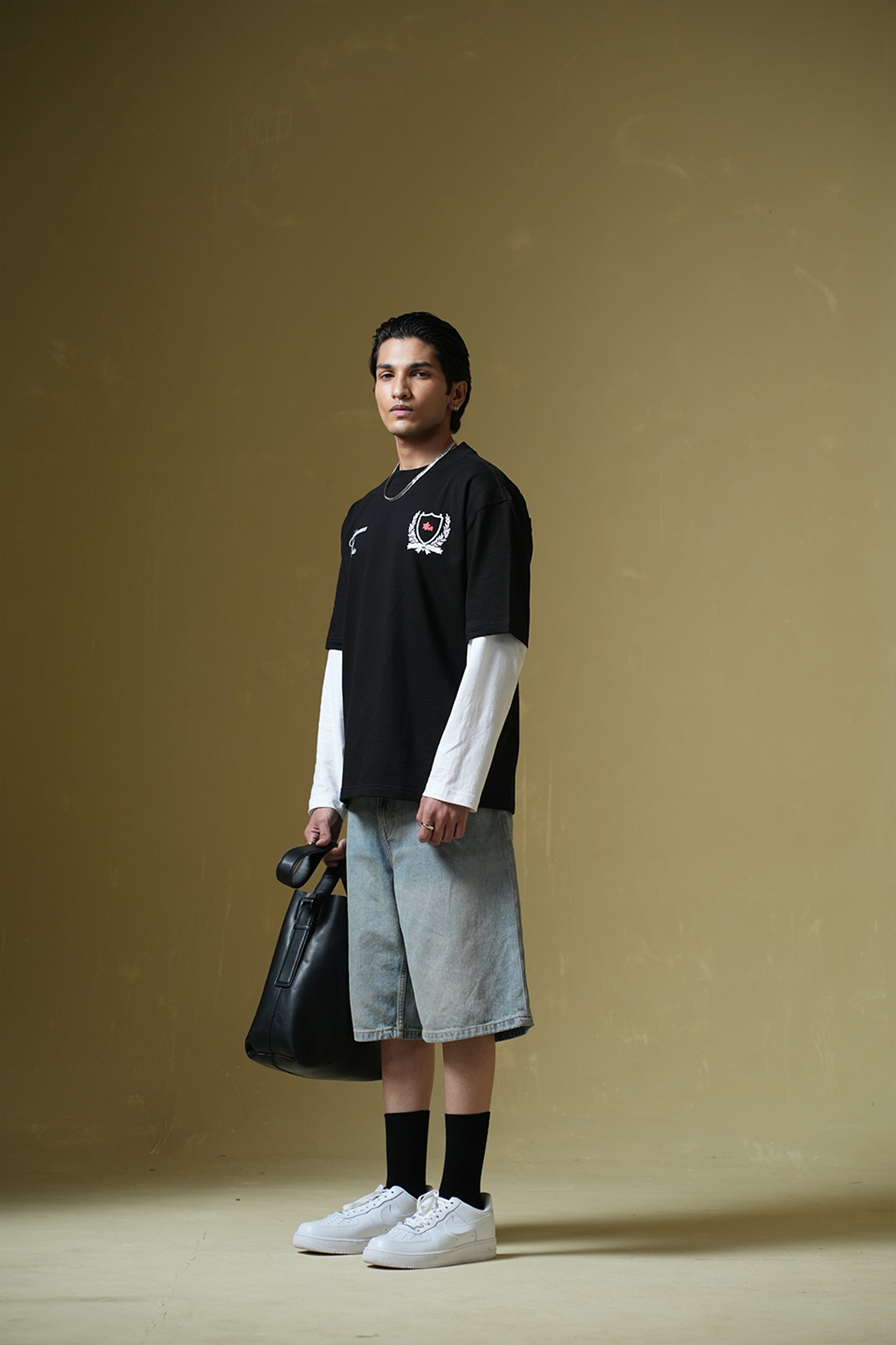 Buy Adrenaline Rush Black Oversized T-shirt Online at Main Character India