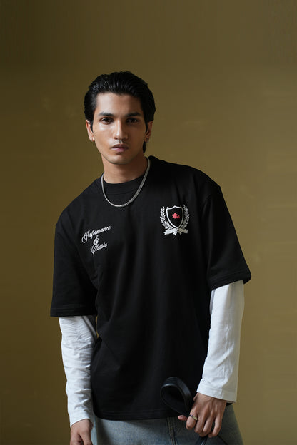 Buy Adrenaline Rush Black Oversized T-shirt Online at Main Character India