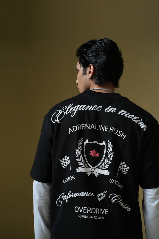 Adrenaline Rush Black Oversized T-shirt - Buy Home page Online in India at Main Character
