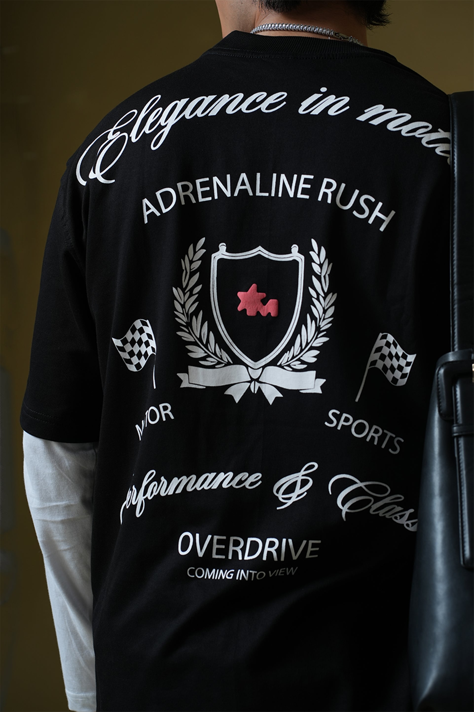 Buy Adrenaline Rush Black Oversized T-shirt Online at Main Character India