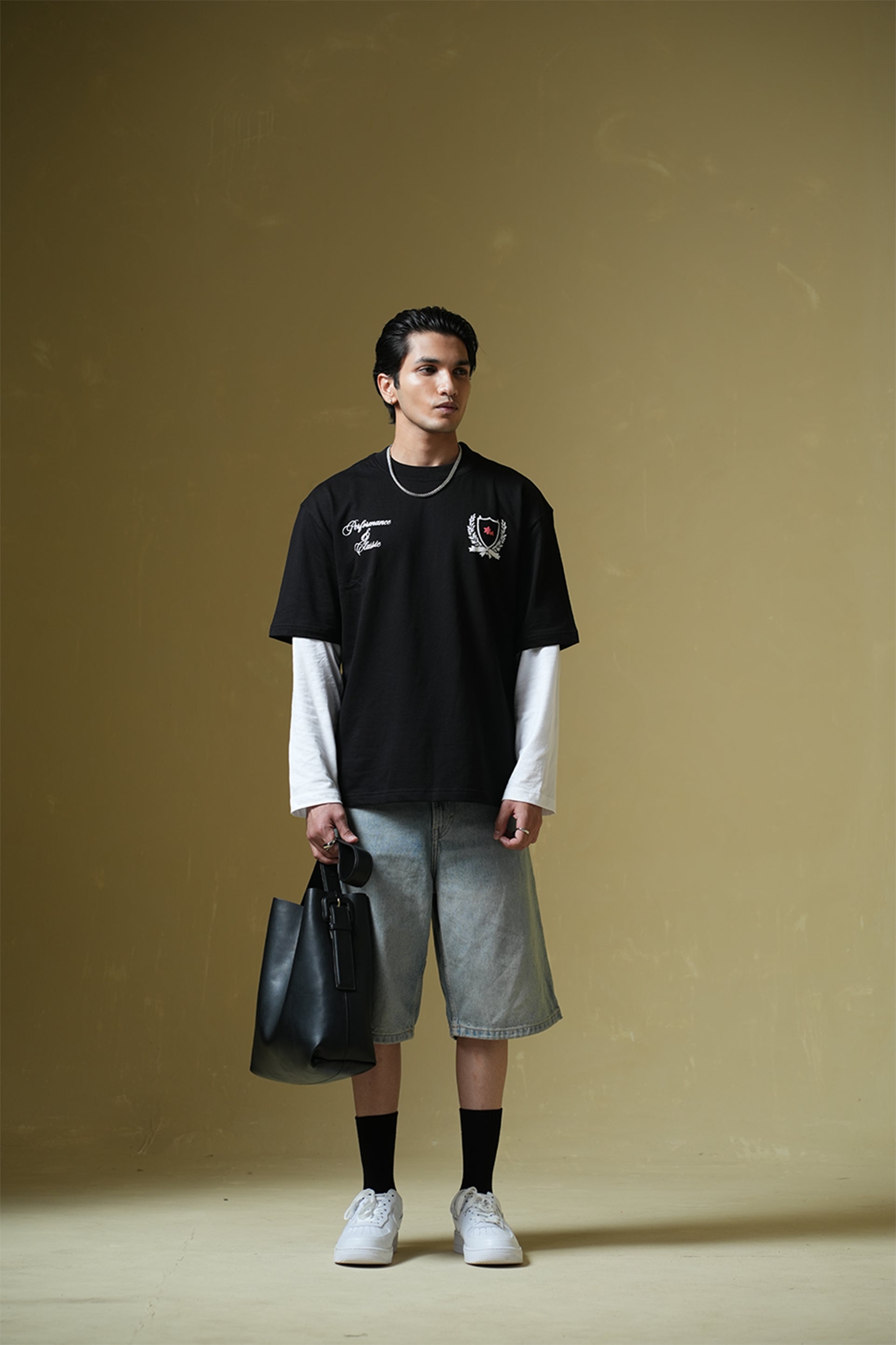 Buy Adrenaline Rush Black Oversized T-shirt Online at Main Character India