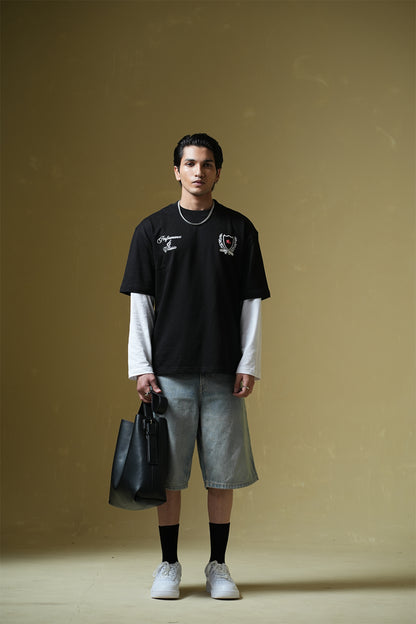 Buy Adrenaline Rush Black Oversized T-shirt Online at Main Character India