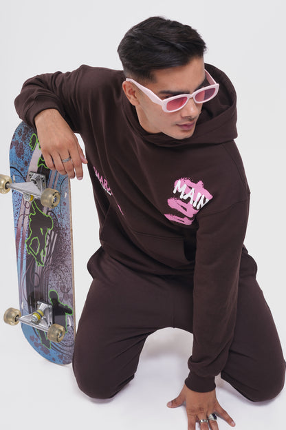 Almost Famous Brown Oversized Hoodie