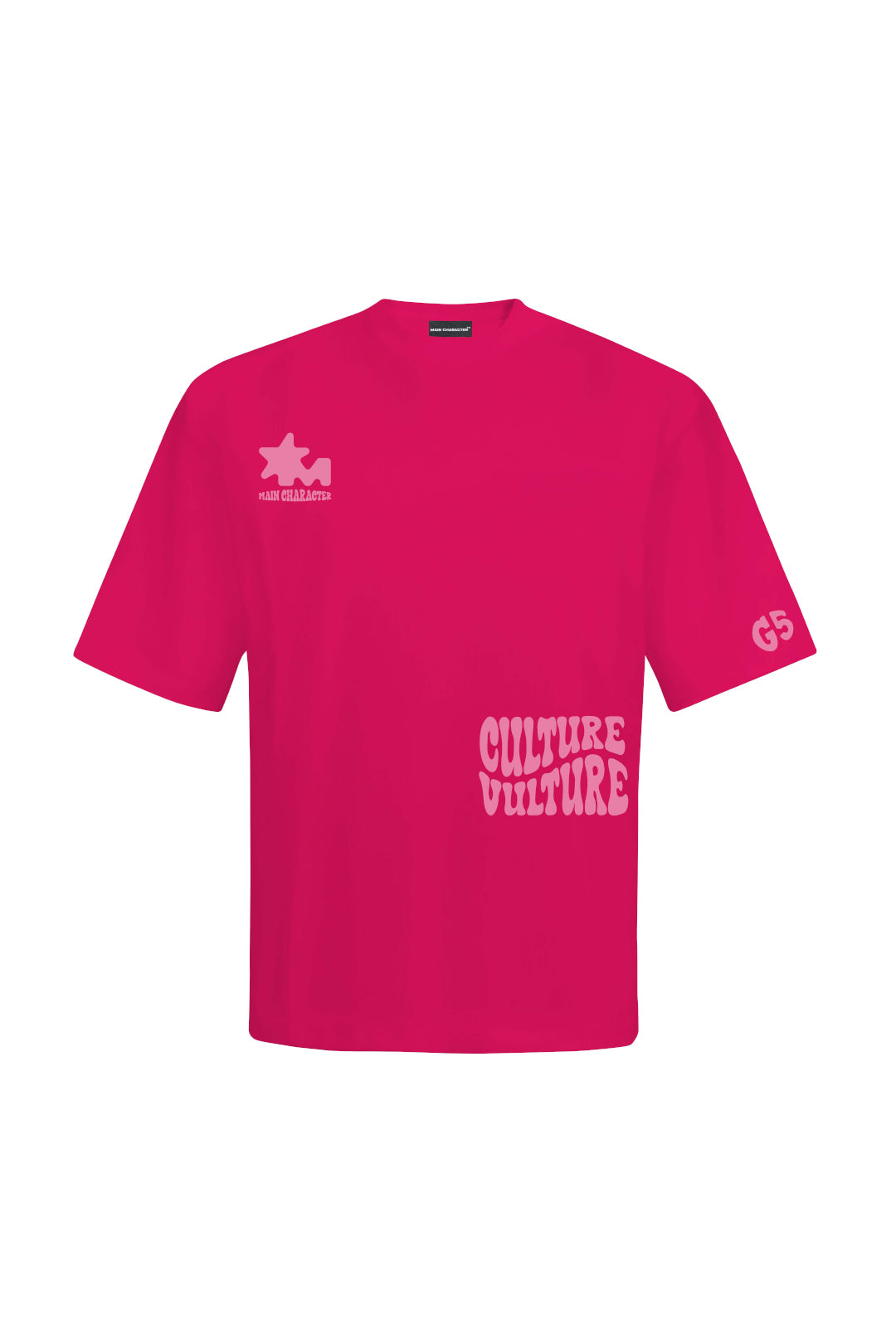 Buy Culture Vulture Pink Oversized T-Shirt Online at Main Character India