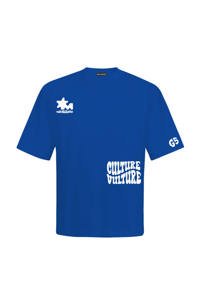 Culture Vulture Royal Blue Oversized T-Shirt