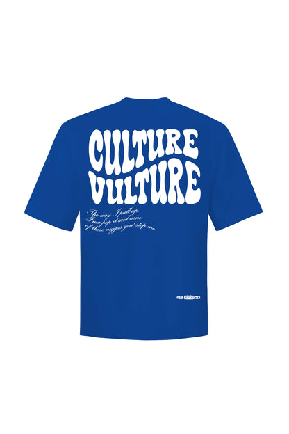 Culture Vulture Royal Blue Oversized T-Shirt
