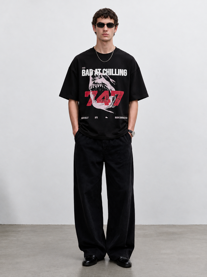 Bad At Chilling Heavyweight Oversized T-Shirt