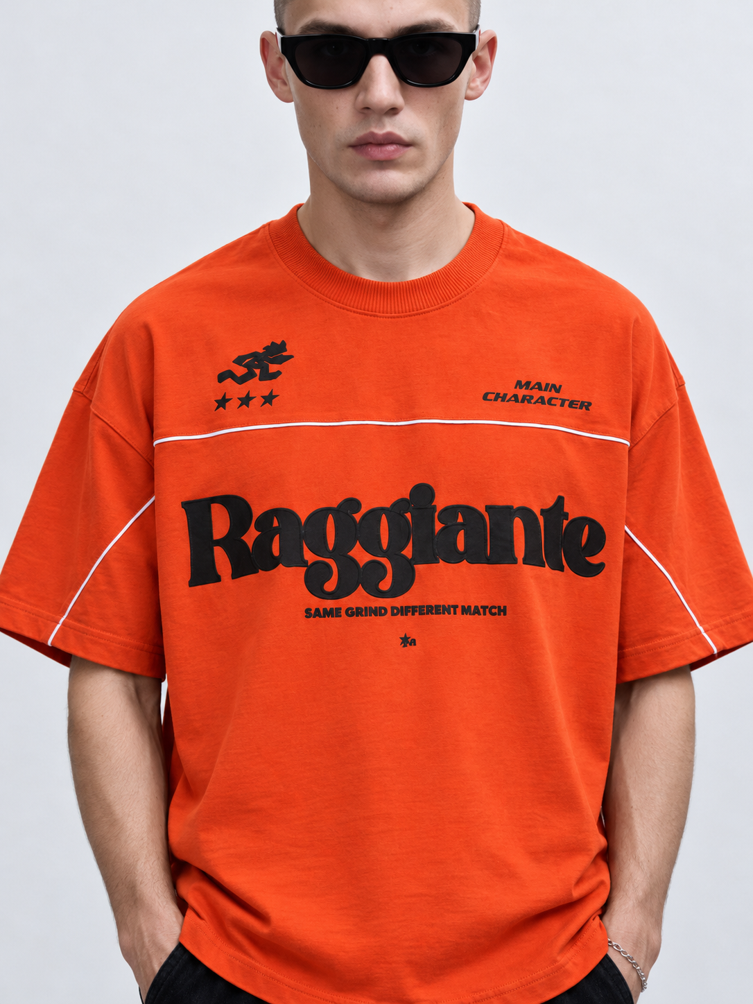 Raggiante Piping Oversized T-Shirt