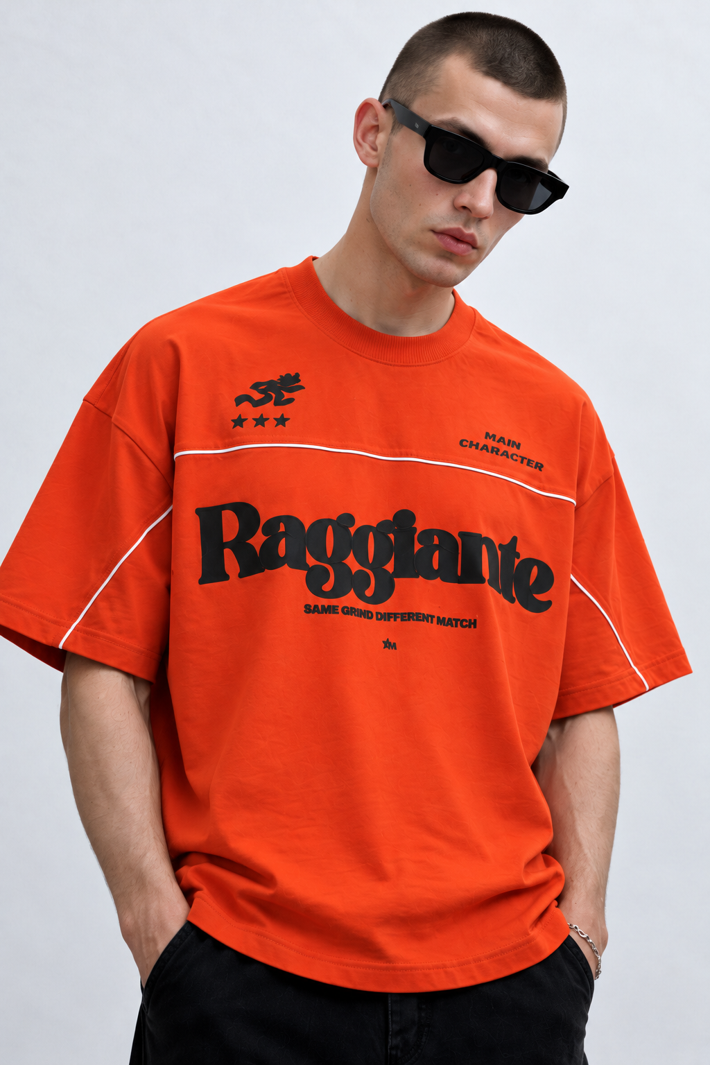 Raggiante Piping Oversized T-Shirt