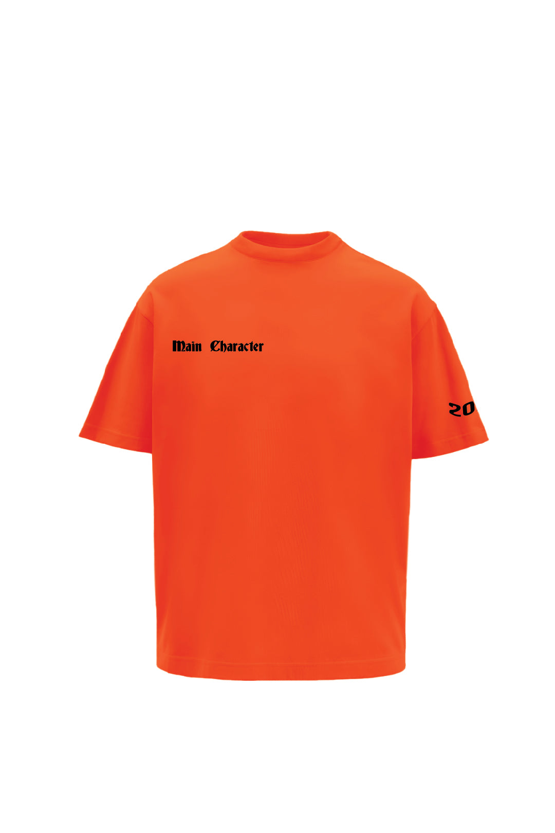 Buy Drunk Text Orange oversized T-shirt Online at Main Character India