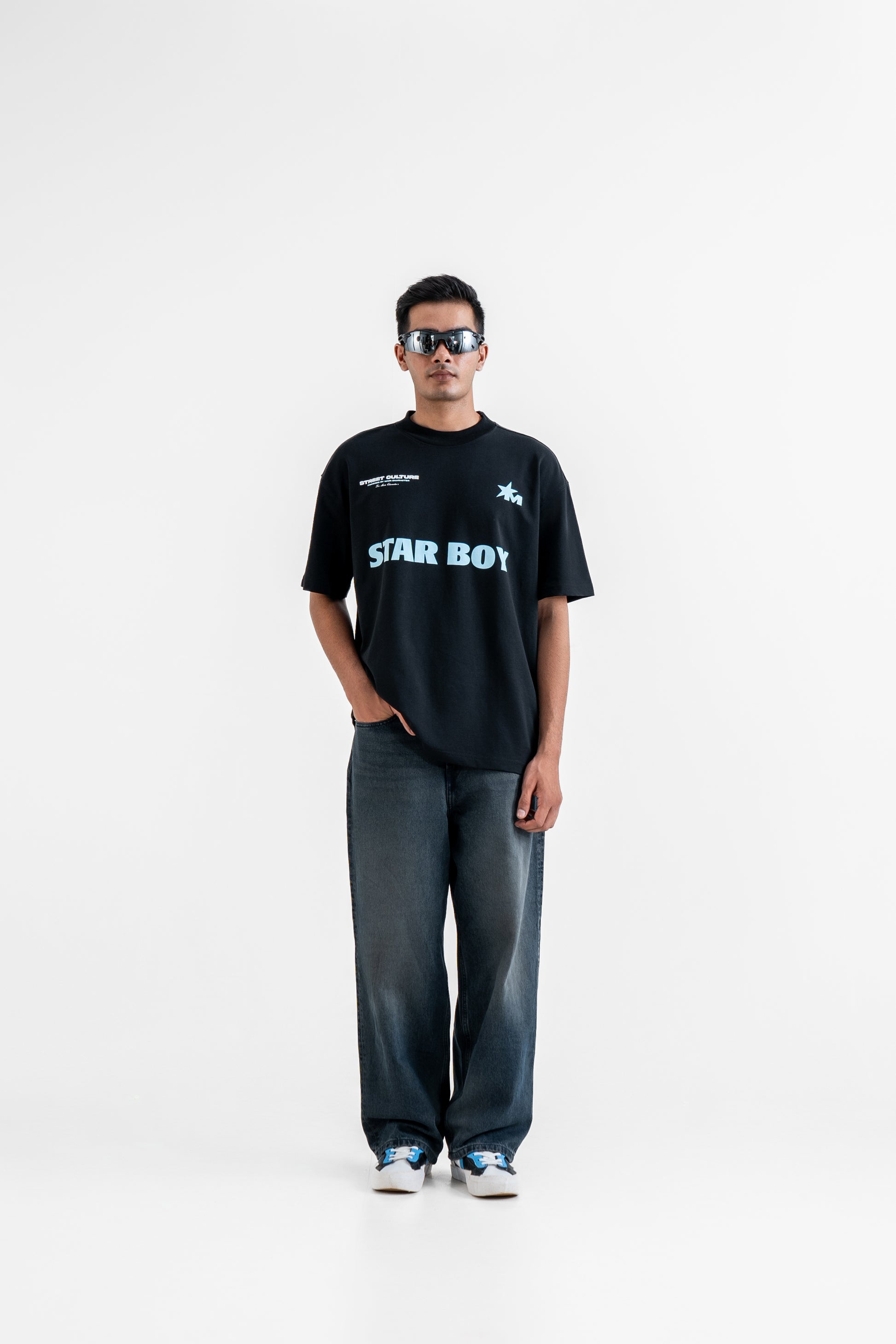 Buy Star Boy Black Oversized T-Shirt Online at Main Character India