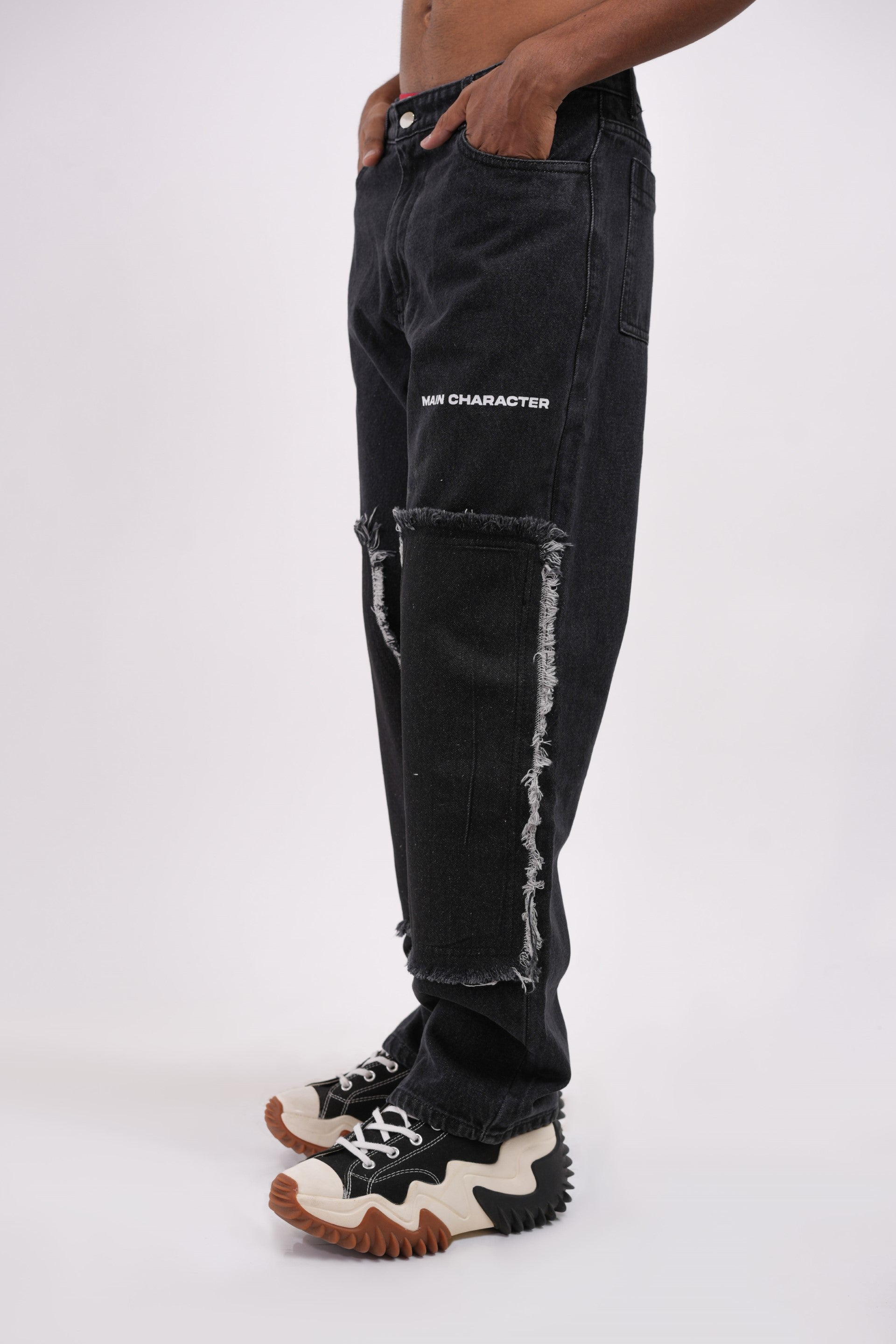 Buy Tract Black Denim Online at Main Character India