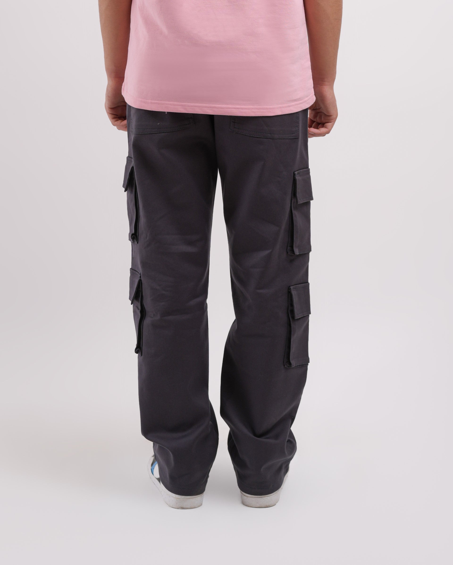 Licorice Grey Knitted Cargo
