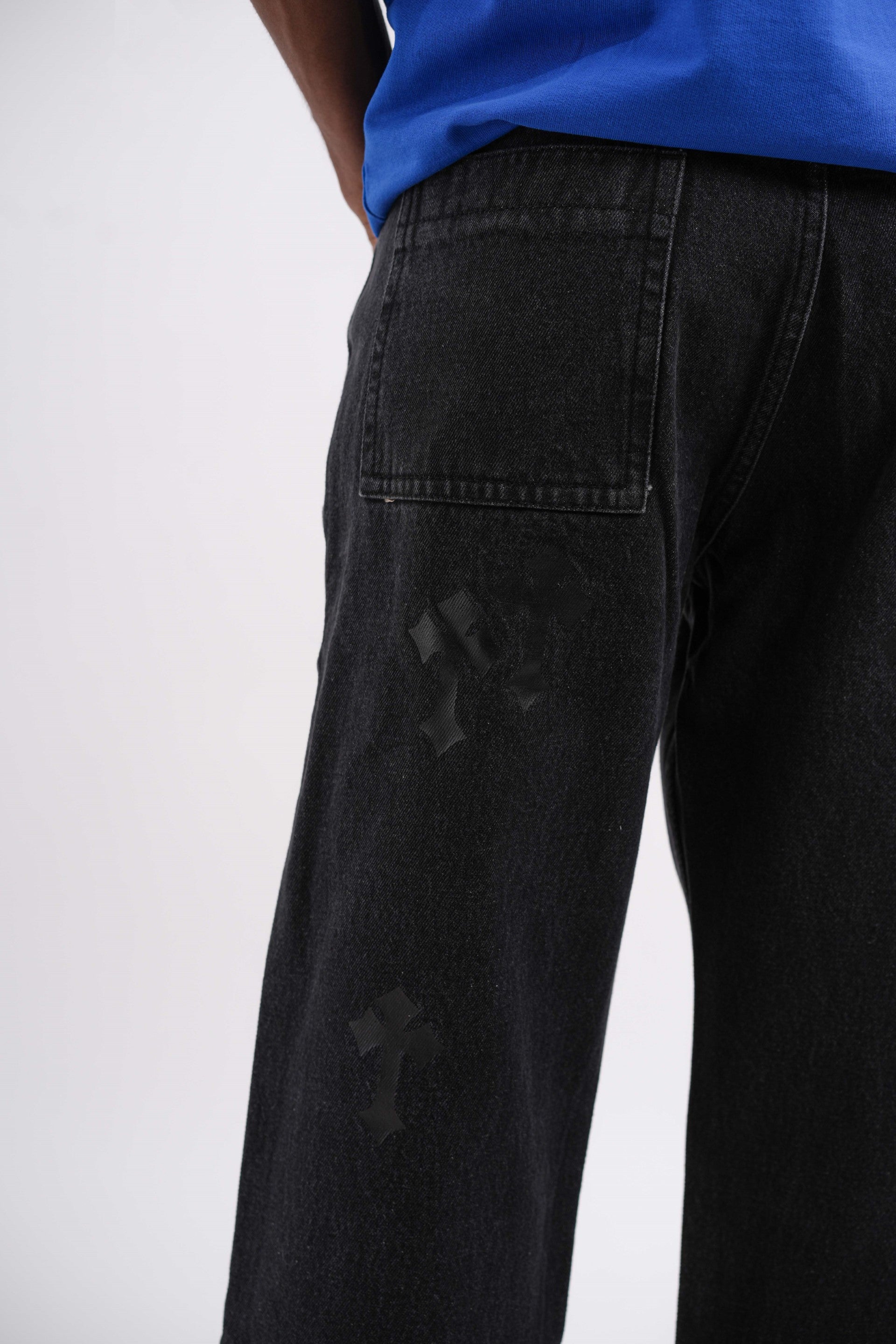 Buy Stonewashed Black Denim Online at Main Character India