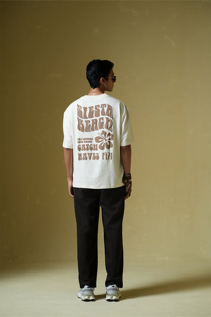 Buy Siesta Beach Oversized T-shirt Online at Main Character India