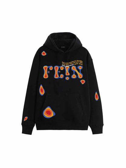Fein Black Oversized Hoodie