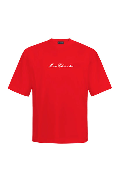 God'S Fav Child Red Oversized T-Shirt