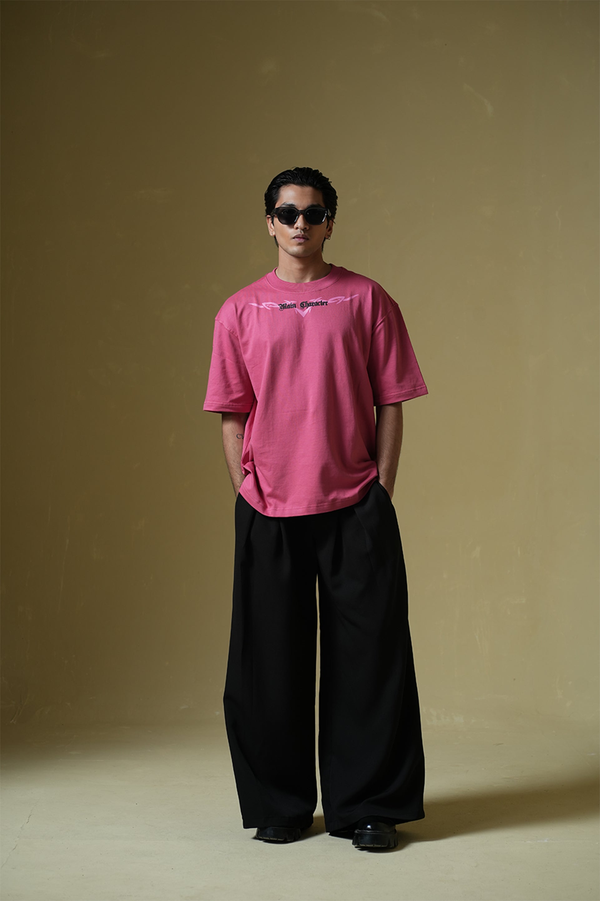 Buy Germanica Pink Oversized T-Shirt Online at Main Character India