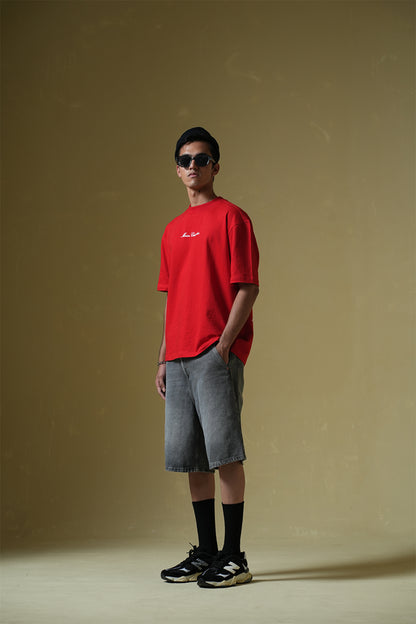 Buy God'S Fav Child Red Oversized T-Shirt Online at Main Character India