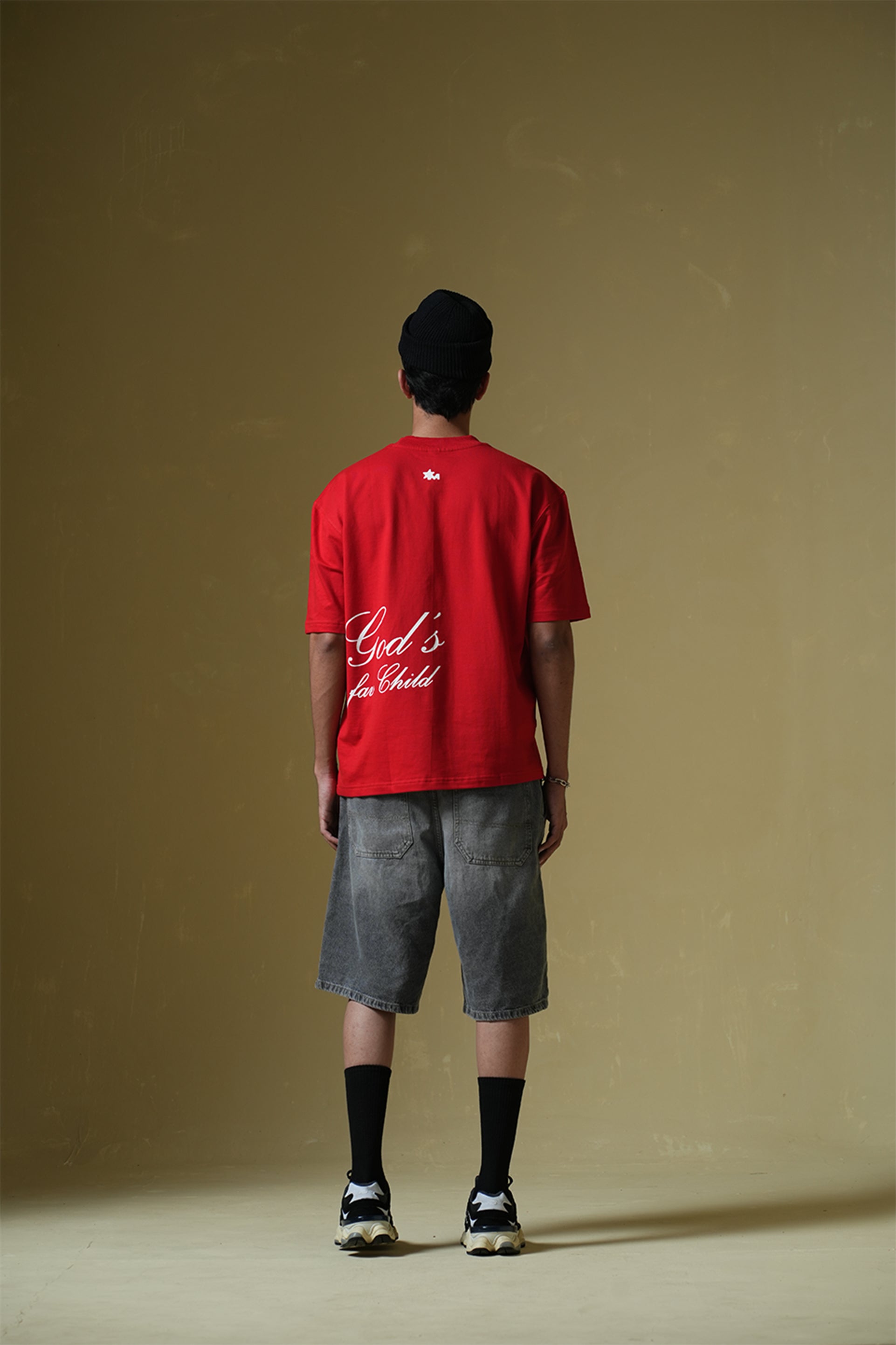 Buy God'S Fav Child Red Oversized T-Shirt Online at Main Character India