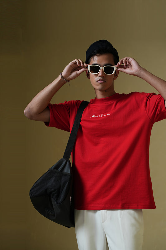 God'S Fav Child Red Oversized T-Shirt - Buy Printed Oversized T Shirt Online in India at Main Character