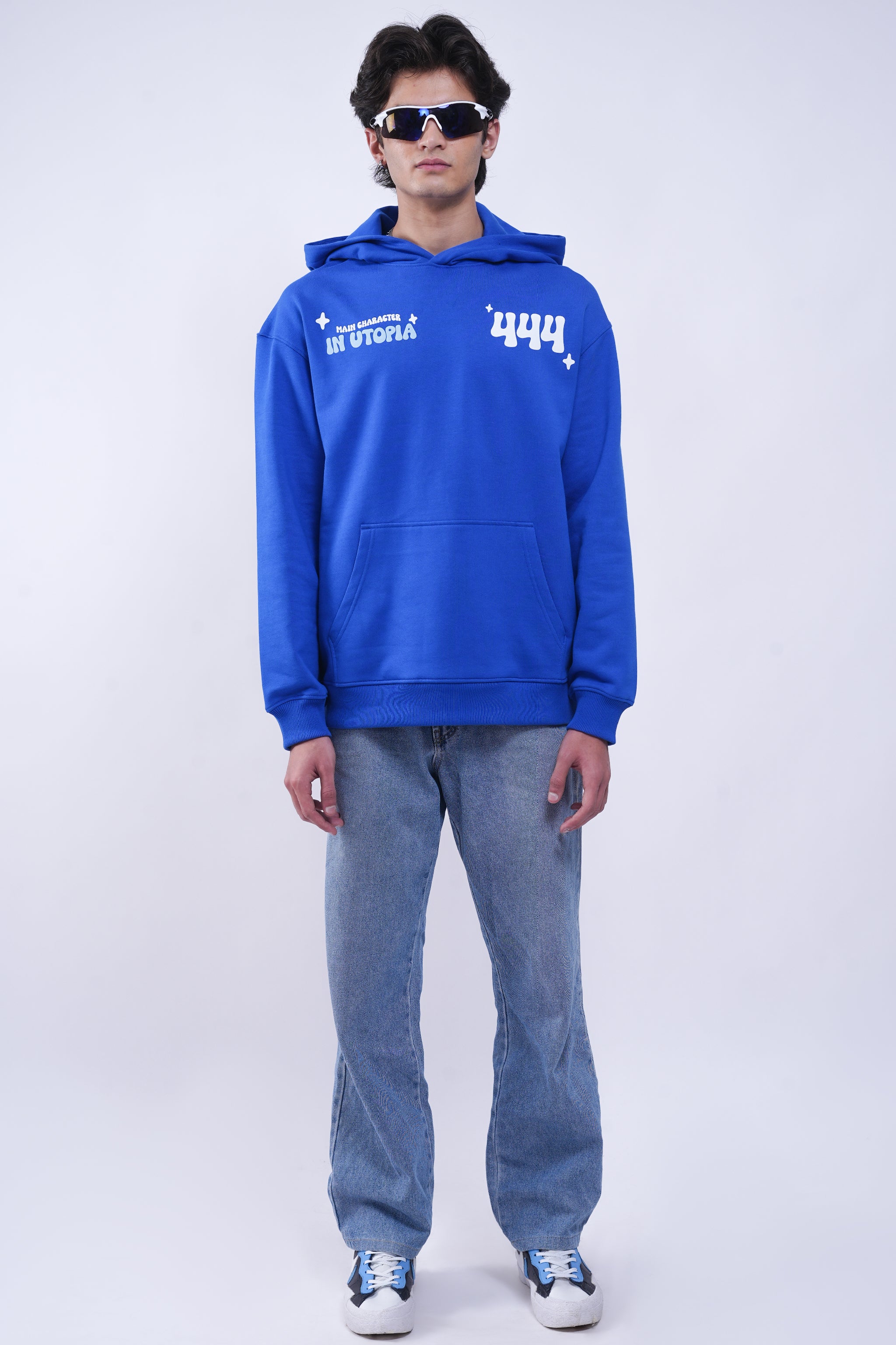I Know Blue Oversized Hoodie