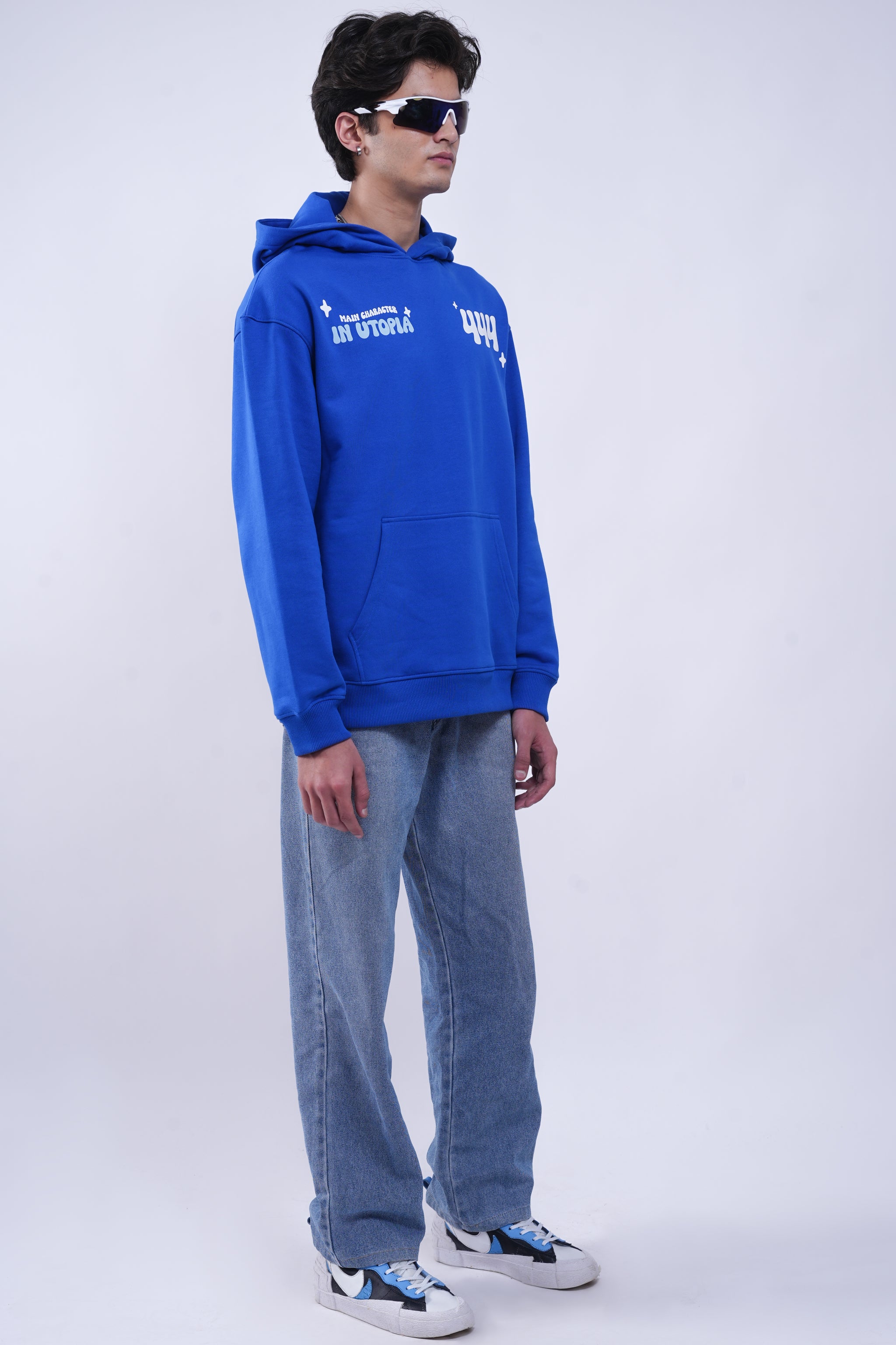 I Know Blue Oversized Hoodie