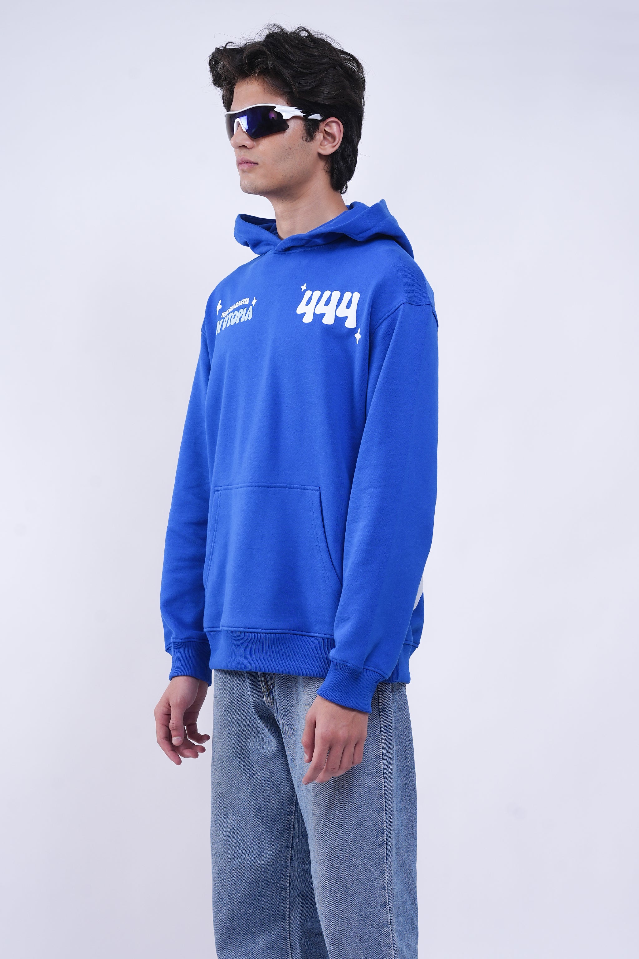 I Know Blue Oversized Hoodie