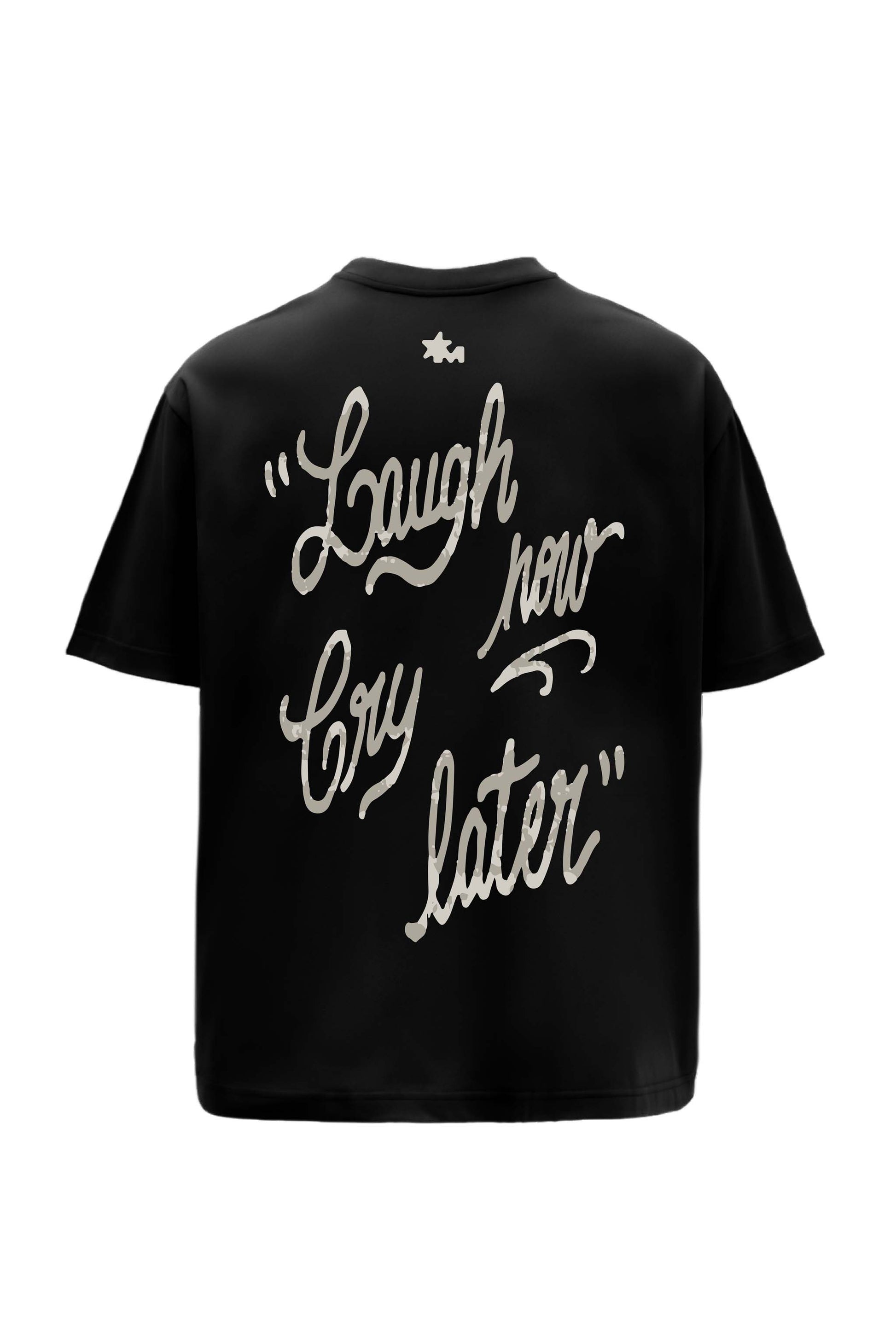 Buy Laugh Now Black Oversized T-Shirt Online at Main Character India