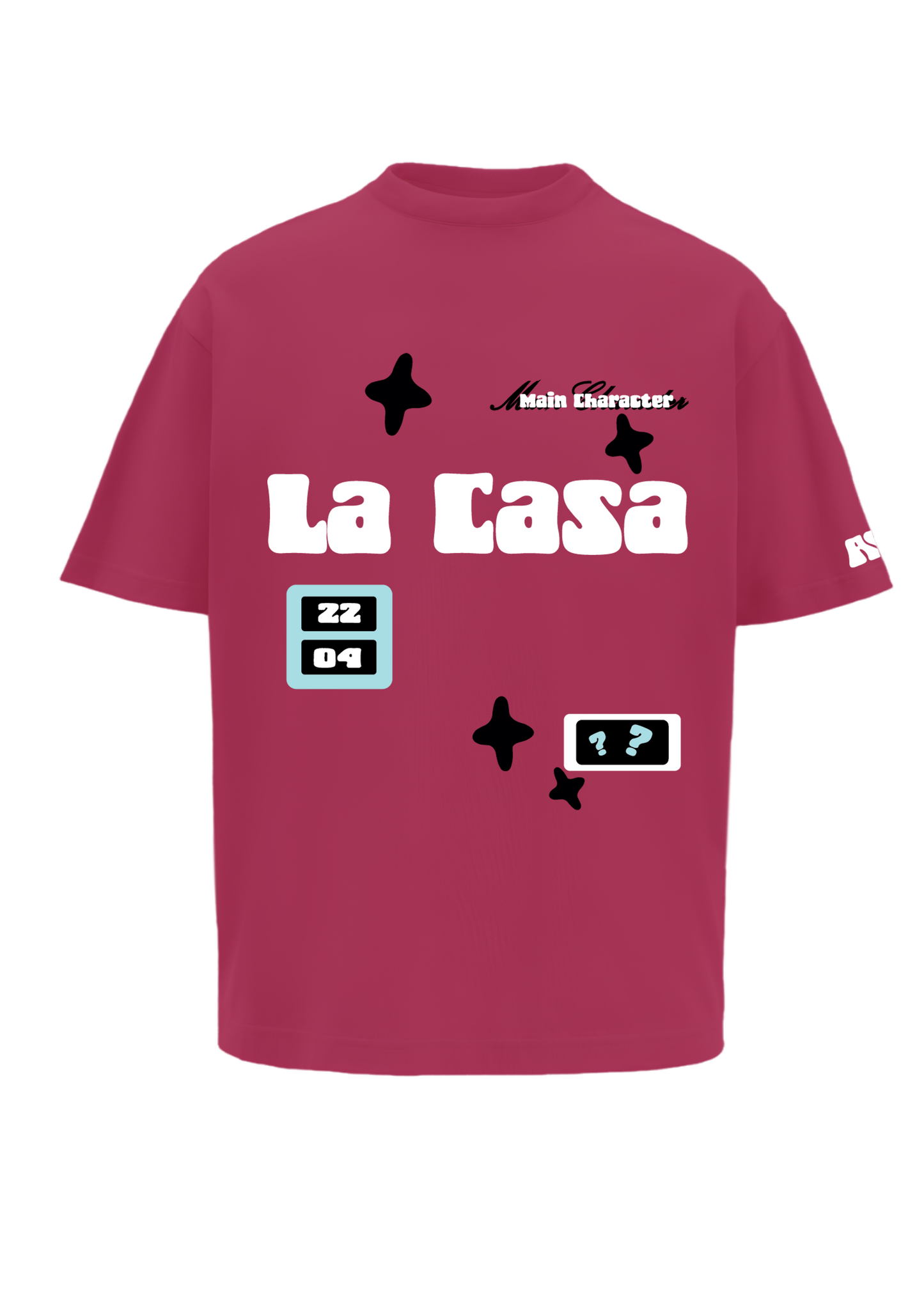 La Casa Hot Pink Oversized T-Shirt
