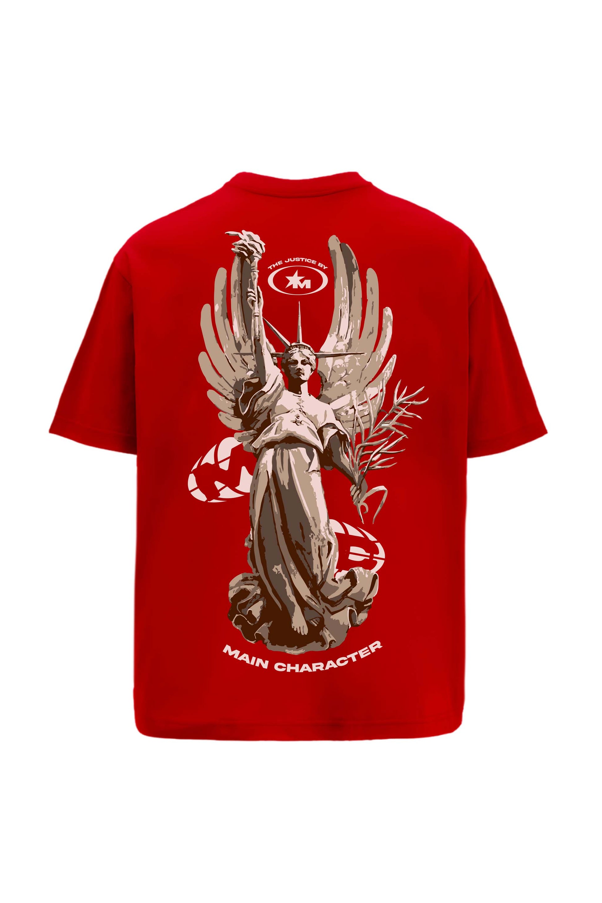 Buy The Justice Red Oversized T-Shirt Online at Main Character India