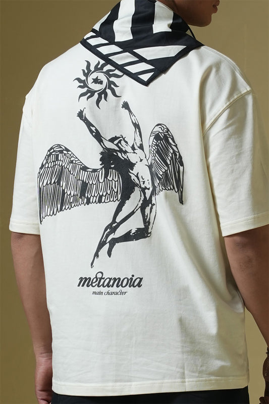 Metanoia Cream Oversized T-Shirt - Buy 5% GST Online in India at Main Character