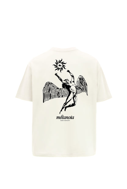 Buy Metanoia Cream Oversized T-Shirt Online at Main Character India