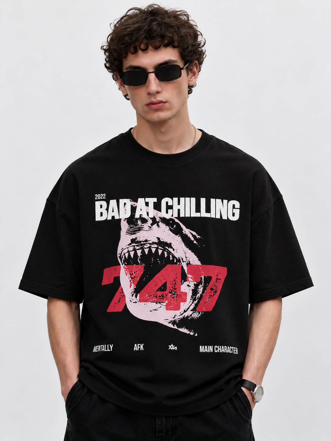 Bad At Chilling Heavyweight Oversized T-Shirt