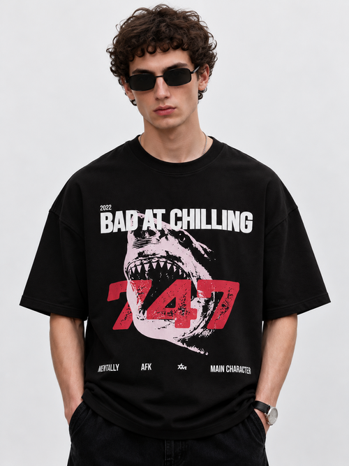 Bad At Chilling Heavyweight Oversized T-Shirt