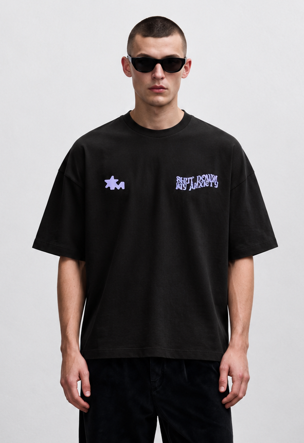 Purple Haze Heavyweight-Oversized T-Shirt