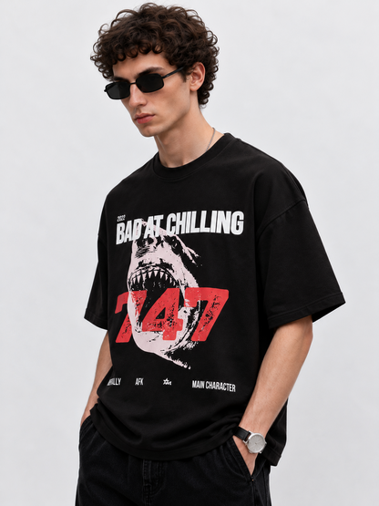 Bad At Chilling Heavyweight Oversized T-Shirt