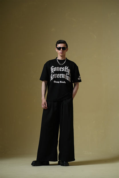 Buy Nevermind Black Oversized T-shirt Online at Main Character India