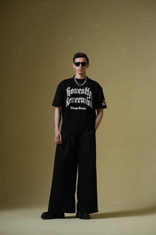 Nevermind Black Oversized T-shirt - Buy NEVER SEEN BEFORE Online in India at Main Character