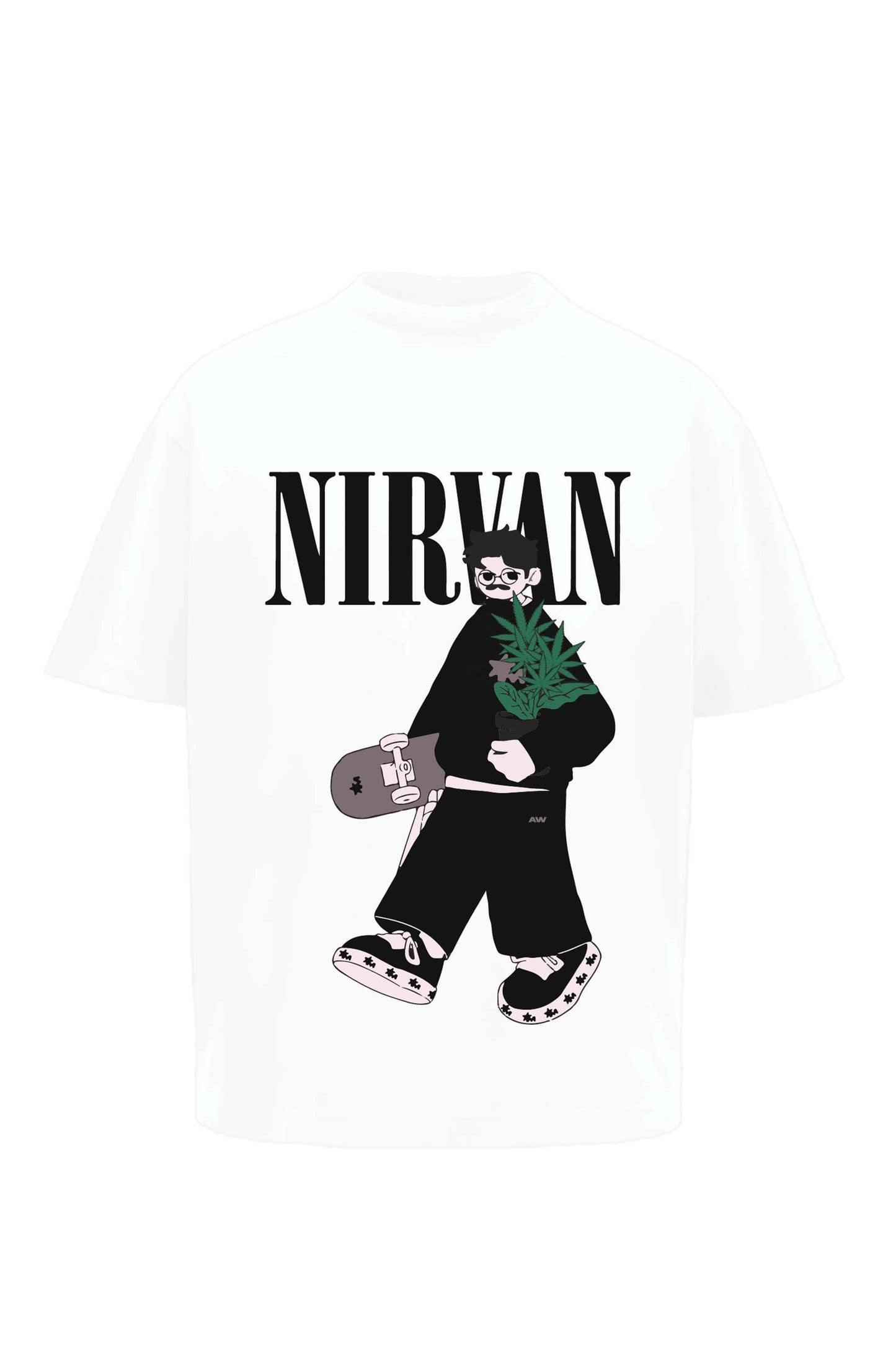 Nirvan White Oversized T-Shirt