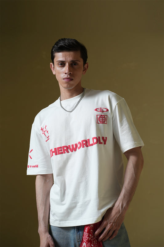 Otherworldly White Oversized T-Shirt - Buy Printed Oversized T Shirt Online in India at Main Character
