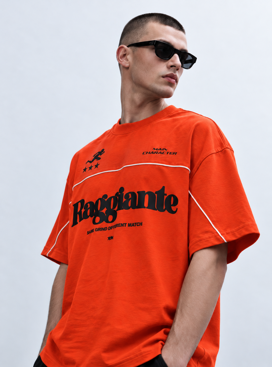 Raggiante Piping Oversized T-Shirt
