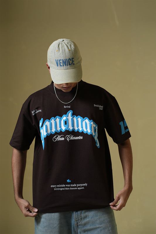 Sanctuary Brown Oversized t-shirt - Buy NEVER SEEN BEFORE Online in India at Main Character