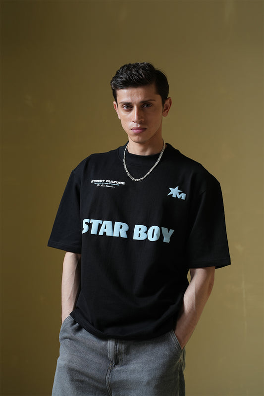 Star Boy Black Oversized T-Shirt - Buy Drop 2 Online in India at Main Character