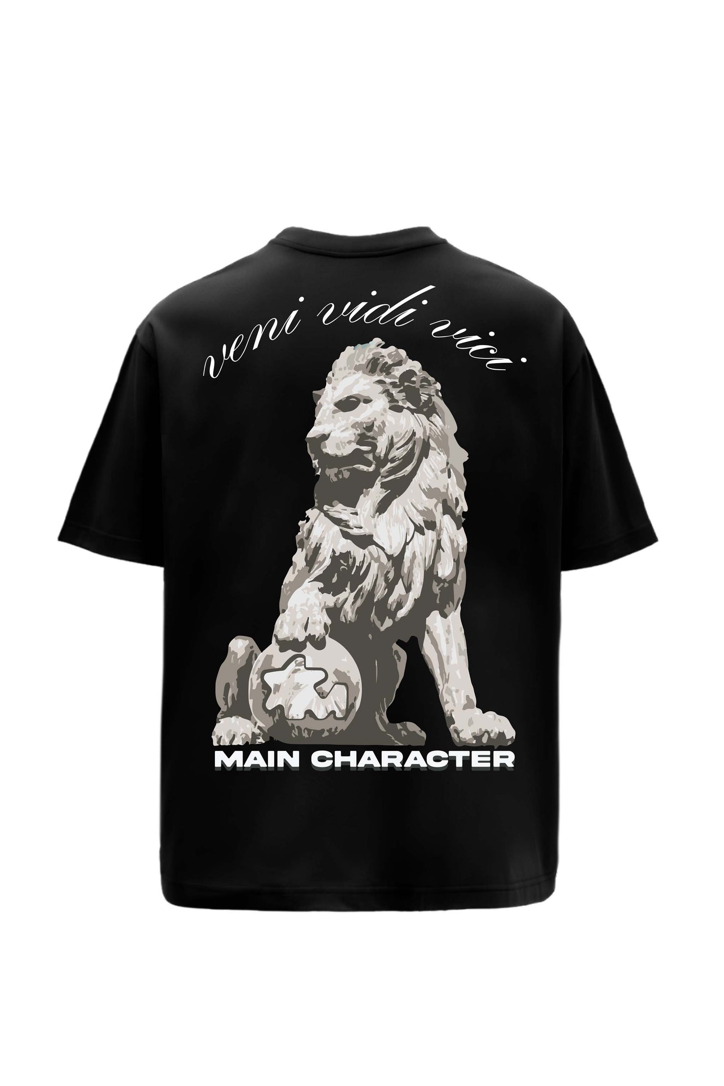 Veni Vidi Vici Black Oversized  T-Shirt