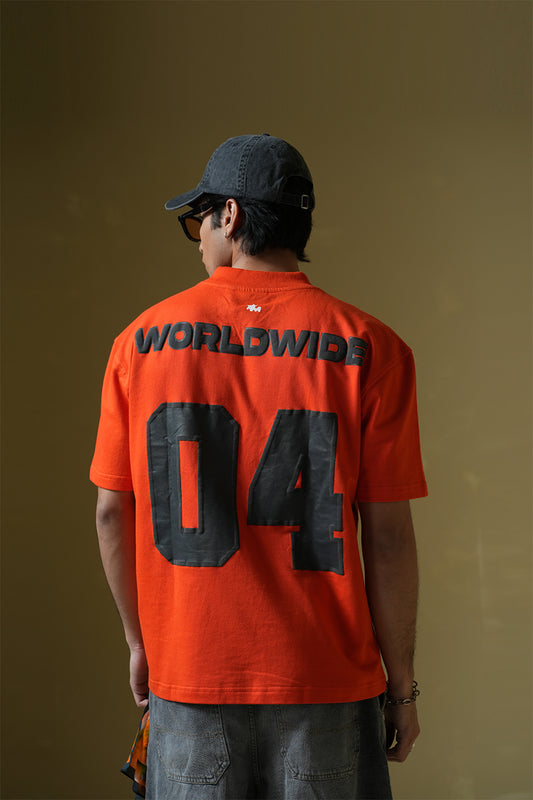 Worldwide Orange Oversized T-shirt - Buy NEVER SEEN BEFORE Online in India at Main Character