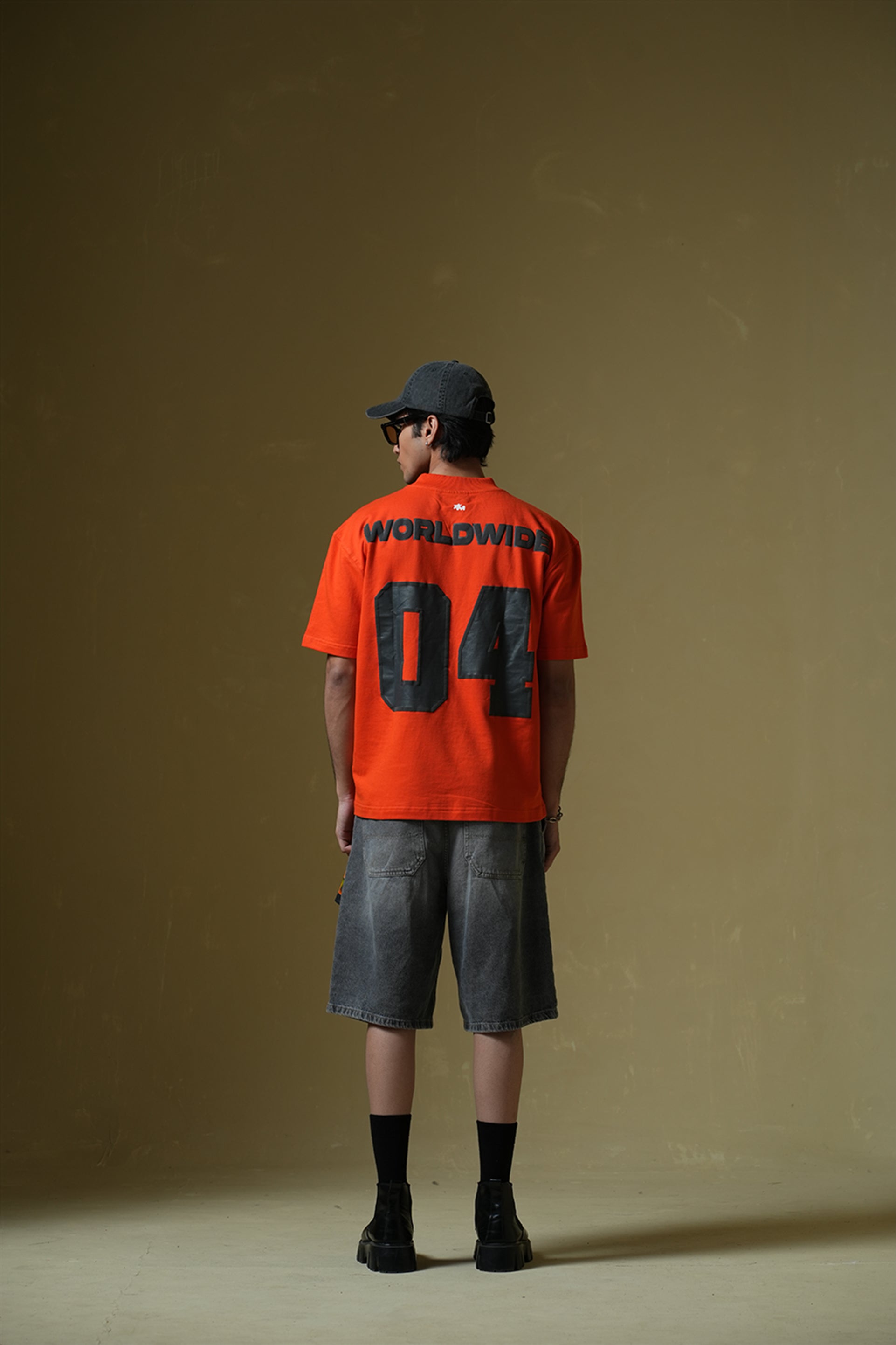 Buy Worldwide Orange Oversized T-shirt Online at Main Character India