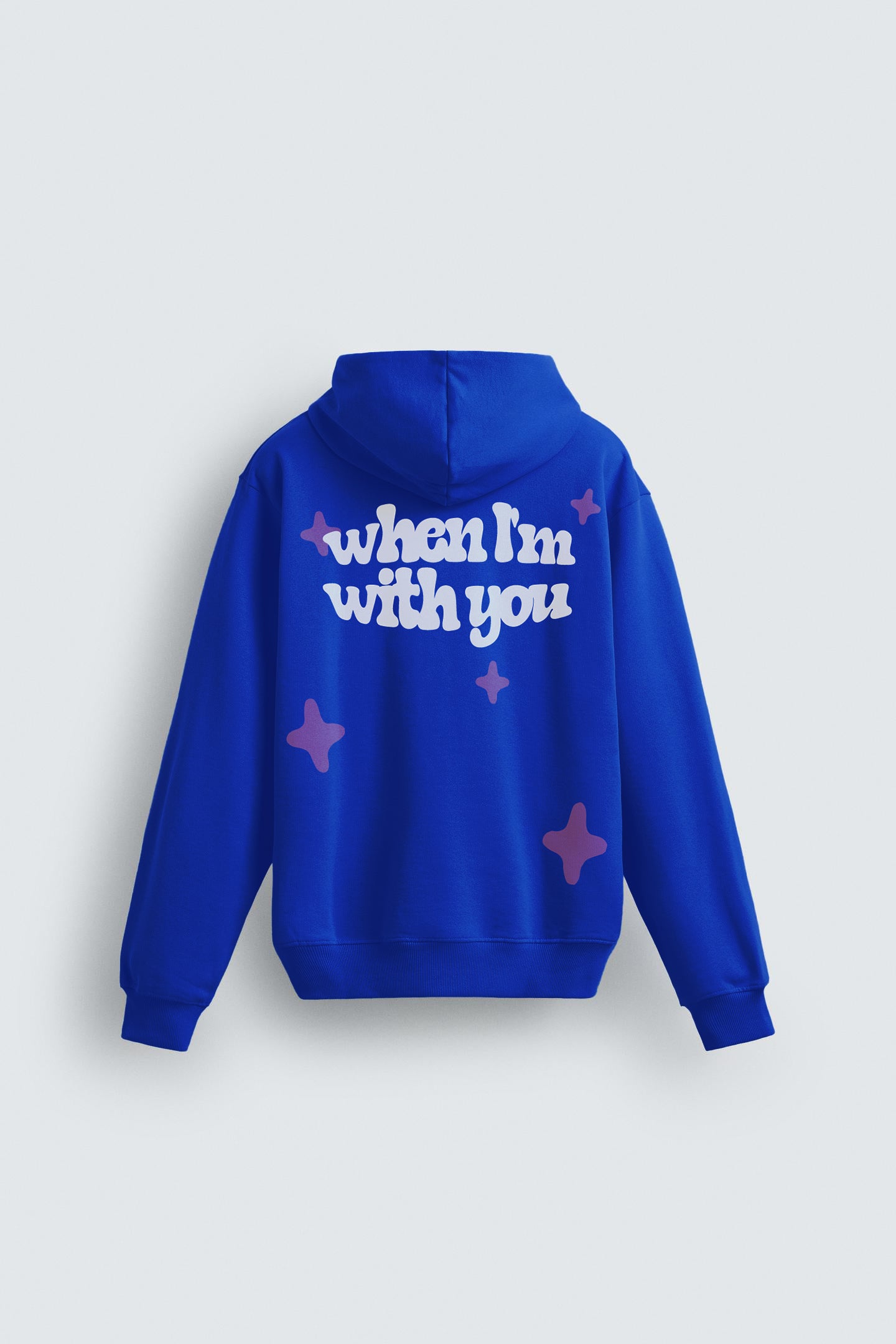 Can't Feel My Face Blue Oversized Hoodie